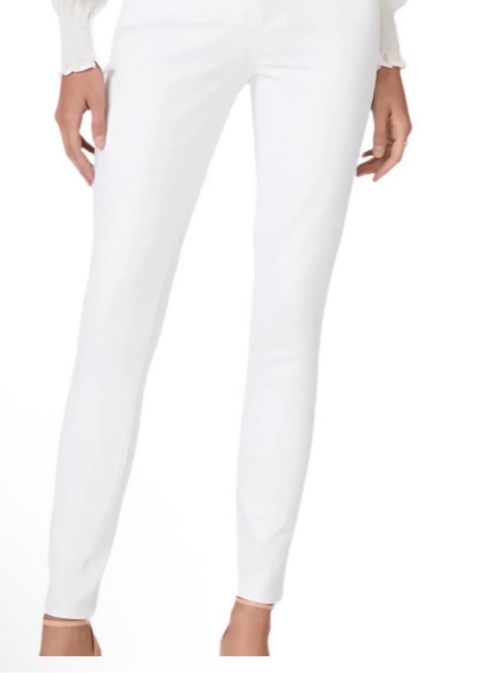PAIGE White Slim Straight Jeans